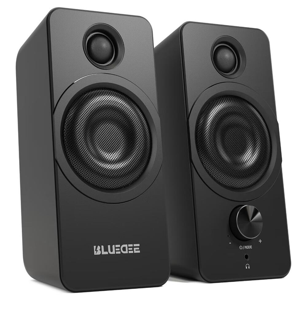 BLUEDEE SK800 HiFi Computer Speakers 2.0 Channel Wired, Black